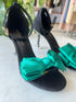 Ribbon Bows Decor Buckle Straps Heels